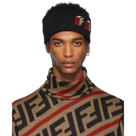 fendi headband wool|Fendi headband sale.